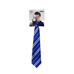 Corbata a rayas azul/negra de mago