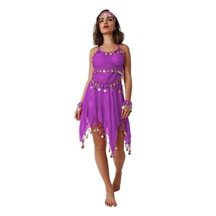 Traje mondedas falda morado I Ducaval I Envíos 24/48 horas