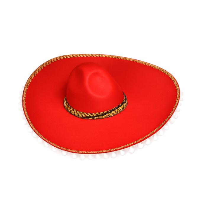 Gorro mariachi rojo con borlas | Ducaval | Envío 24/48h