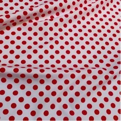 Pañuelo blanco lunar rojo | Ducaval | Envías 24/48 horas 