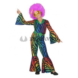 Disfraz de Disco multicolor niña