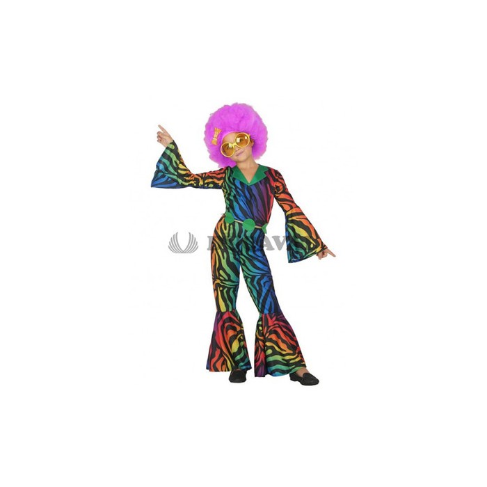 Disfraz de Disco multicolor niña