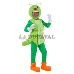 Disfraz gusano infantil