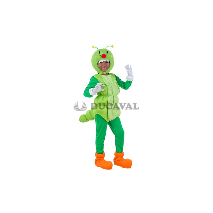 Disfraz gusano infantil