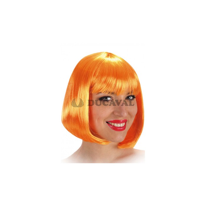 Peluca Pin Up Naranja  Disfraces Ducaval