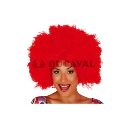 Peluca afro roja extra