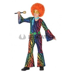 Disfraz de Disco colores niño