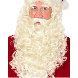 Peluca santa claus con barba, bigote y cejas | Ducaval | Envías 24/48
