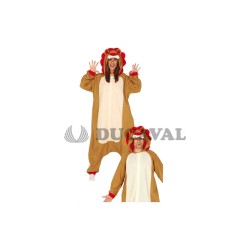 Disfraz león kigurumimi adulto
