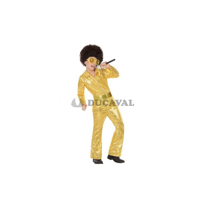 Disfraz disco dorado niño  Disfraces Ducaval