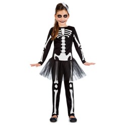 Disfraz de Halloween Esqueleto con Tutu Infantil – ¡El Look Perfecto!