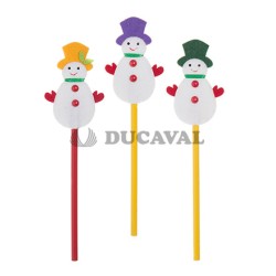 Lápiz muñeco de nieve | Ducaval | Envíos 24/48 horas