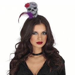 Diadema Calavera Con Flor | Ducaval | Envíos 24/48 horas