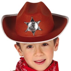 Sombrero Sheriff marrón infantil | Ducaval | Envías 24/48 horas 