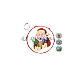 Pandereta navidad surtida 14cm