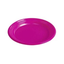 Plato reutilizable postre rosa 17 cm 12 und | Ducaval | Envías 24/48 