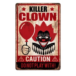 Cartel Killer Clown Payaso Asesino 24x36cm | Ducava | Envíos 24/48 ho