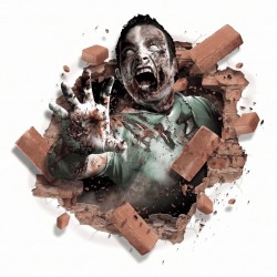Decoración Adhesiva De Pared Zombie 70x80cm | Envíos 24/48 horas