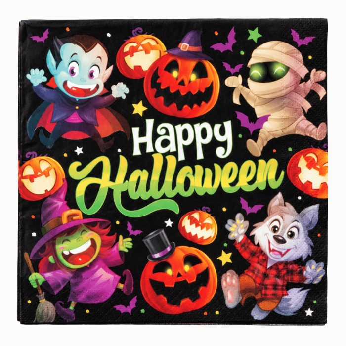Servilletas Happy Halloween 16 Cm 20 Ud | Ducaval | Envíos 24/48 hora