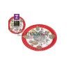 Plato llano animales granja 18cm 6ud  Disfraces Ducaval