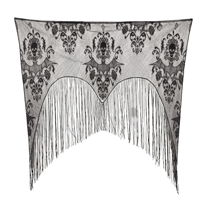 Decoración Encaje Negro Puerta Murciélagos 95x100cm | Ducaval | Envío