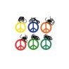 Colgante hippie colores surtidos 7cm | Ducaval | Envías 24/48 horas 