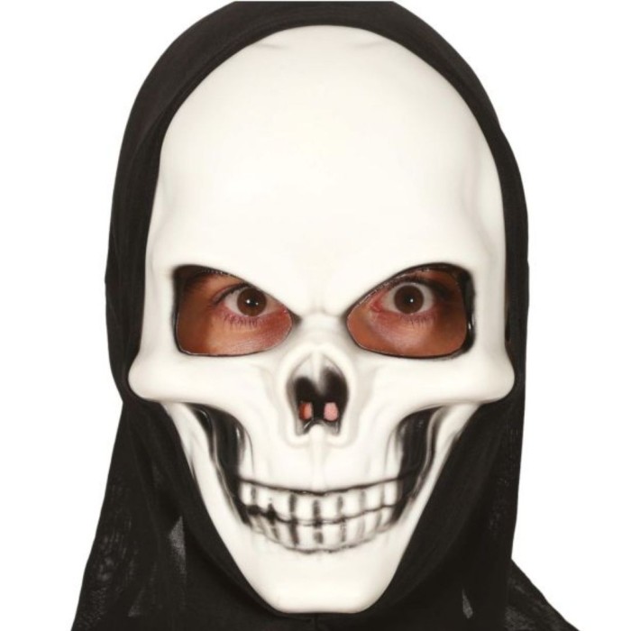 Máscara calavera con capucha PVC | Ducaval | Envías 24/48 horas 
