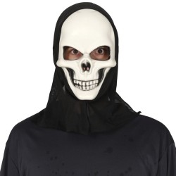 Máscara calavera con capucha PVC | Ducaval | Envías 24/48 horas 