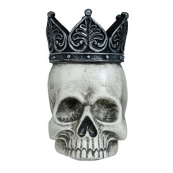 Calavera con corona de poliresina | Ducaval | Envías 24/48 horas 