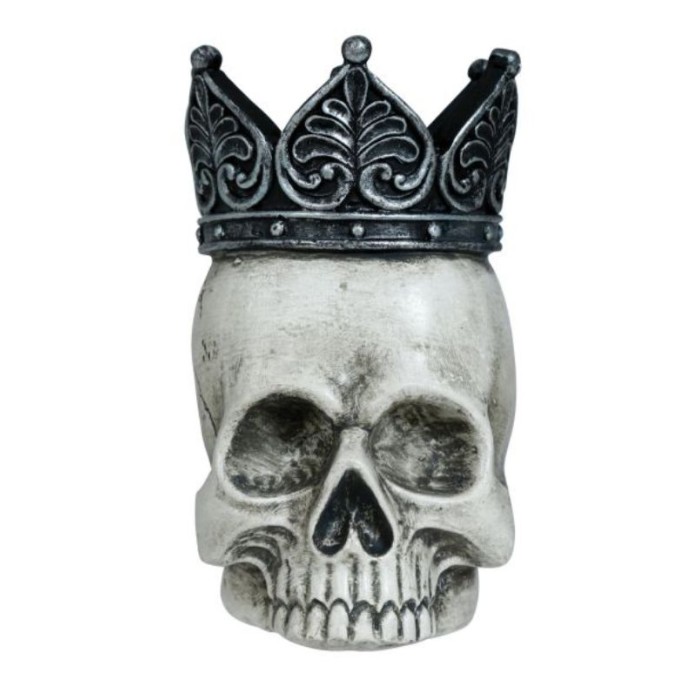 Calavera con corona de poliresina | Ducaval | Envías 24/48 horas 