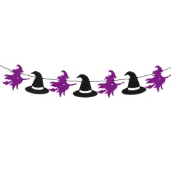 Guirnalda De Brujas Y Sombreros 300 Cm | Ducaval | Envíos 24/48 horas