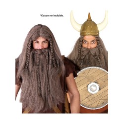 Peluca y barba vikingo