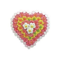 Flower Heart Cake 600gr | Ducaval | Envíos 24/48h