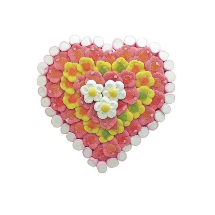 Flower Heart Cake 600gr | Ducaval | Envíos 24/48h