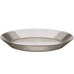 Plato de rayas gris 23cm | Ducaval | Envías 24/48 horas 