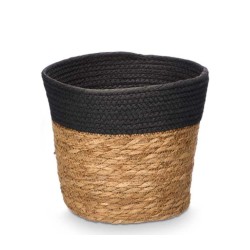 Cesto redondo alto negro 21x19cm| Ducaval | Envíos 24/48 horas