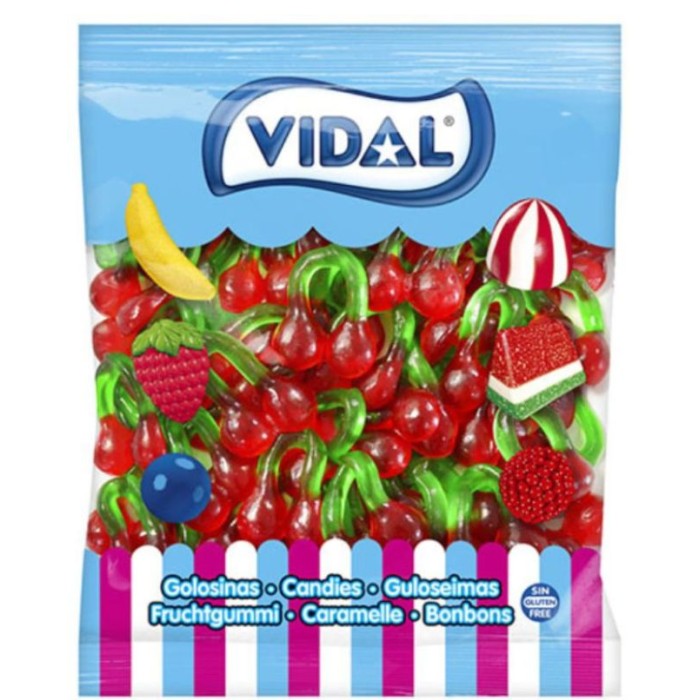 Cerezas gigantes de gominola 1kg | Ducaval | Envíos 24/48h