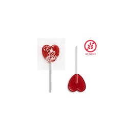 Piruletas Mini corazón cereza 100ud | Ducaval | Envíos 24/48 horas
