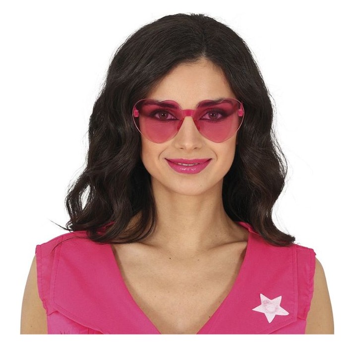 Gafas transparentes corazon rosa | Ducaval | Envías 24/48 horas 