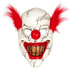 Máscara De Payaso Terrorífico Con Pelo Rojo | Ducaval | Envíos 24/48 
