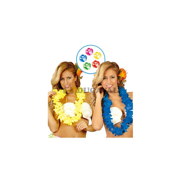Collar hawaiano neon surtido  Disfraces Ducaval