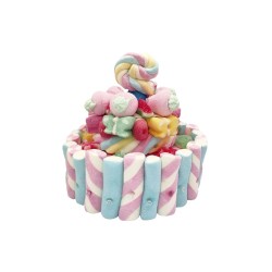 Tarta gominolas multicolor 2 pisos | Ducaval | Envíos 24/48 horas
