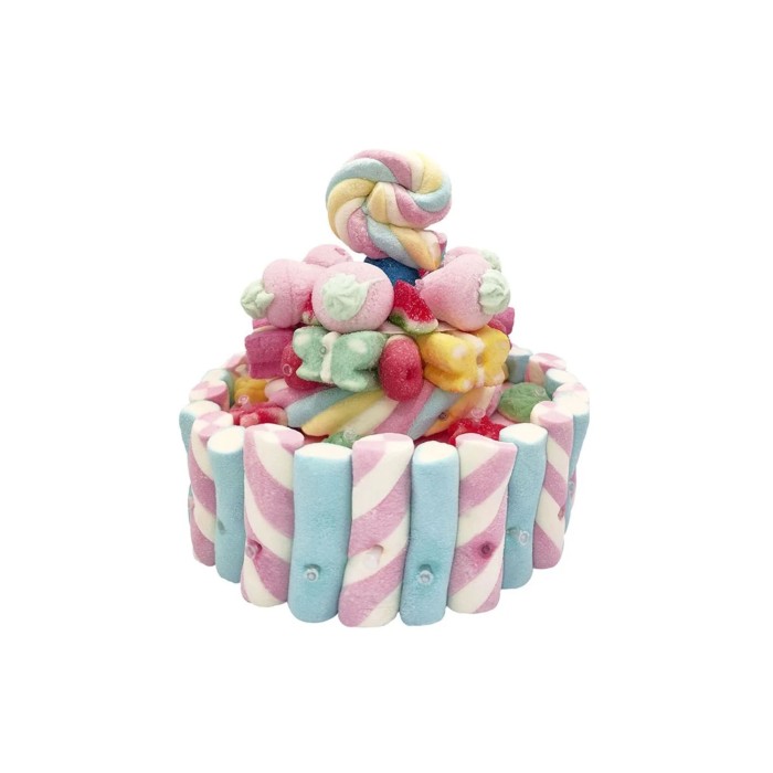 Tarta gominolas multicolor 2 pisos | Ducaval | Envíos 24/48 horas