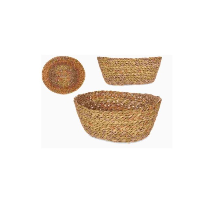Cesto vegetal ovalado natural 20cm | Ducaval | Envíos 24/48 horas