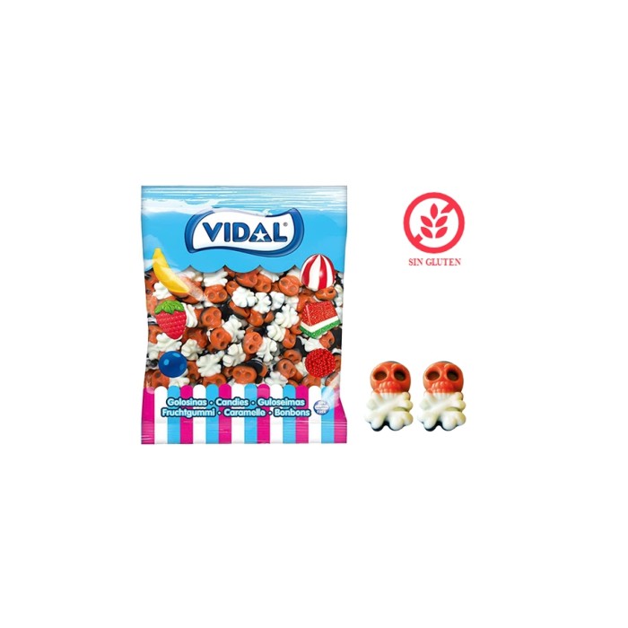 Calaveras pirata Vidal 250ud | Ducaval | Envíos 24/48 horas