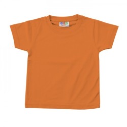 Camiseta premium bebé naranja