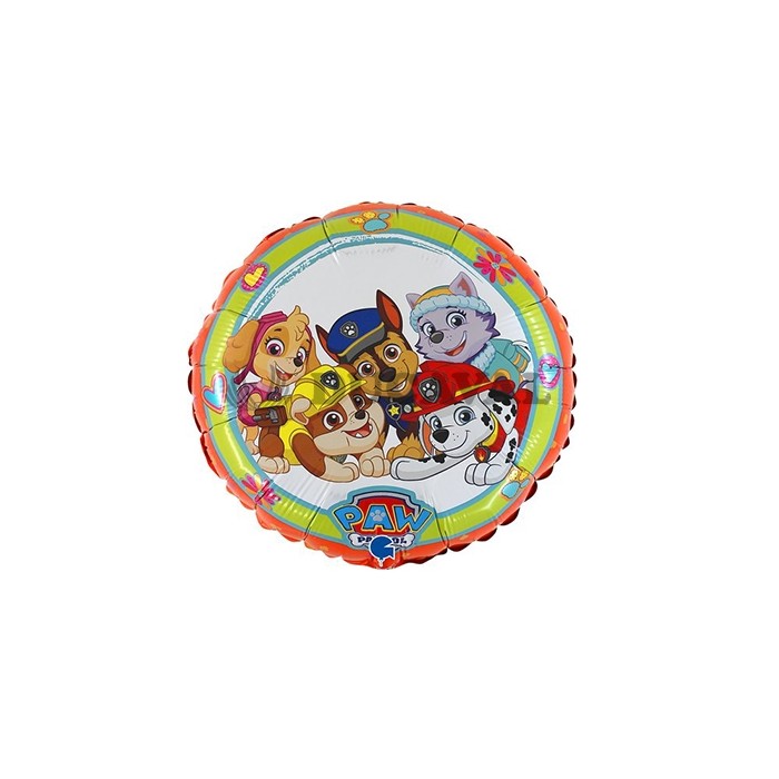 Globo foil Pawsome PATRULLA CANINA 46cm