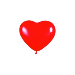 Globo látex forma corazón rojo 30cm 50und | Ducaval | Envíos 24/48 ho
