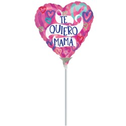 Globo foil mini con palo Felicidades I Ducaval I Envíos 24/48 horas