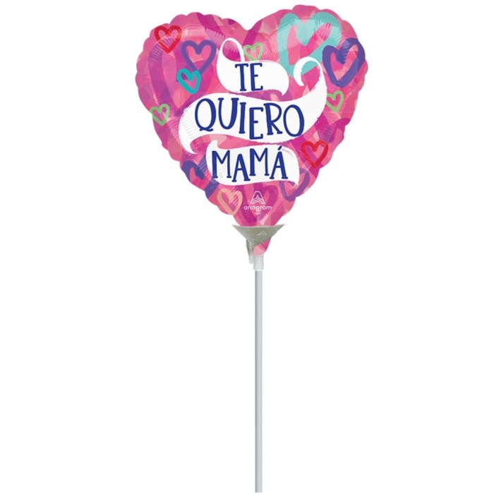 Globo foil mini con palo Felicidades I Ducaval I Envíos 24/48 horas